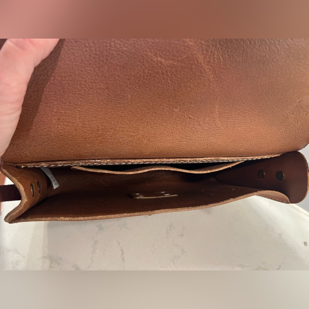 Madewell Leather Crossbody Bag in Cognac Brown - Picture 7 of 8
